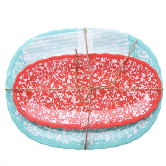 New Pioneer Woman Set of 2 oval platters - Picture 5 of 6